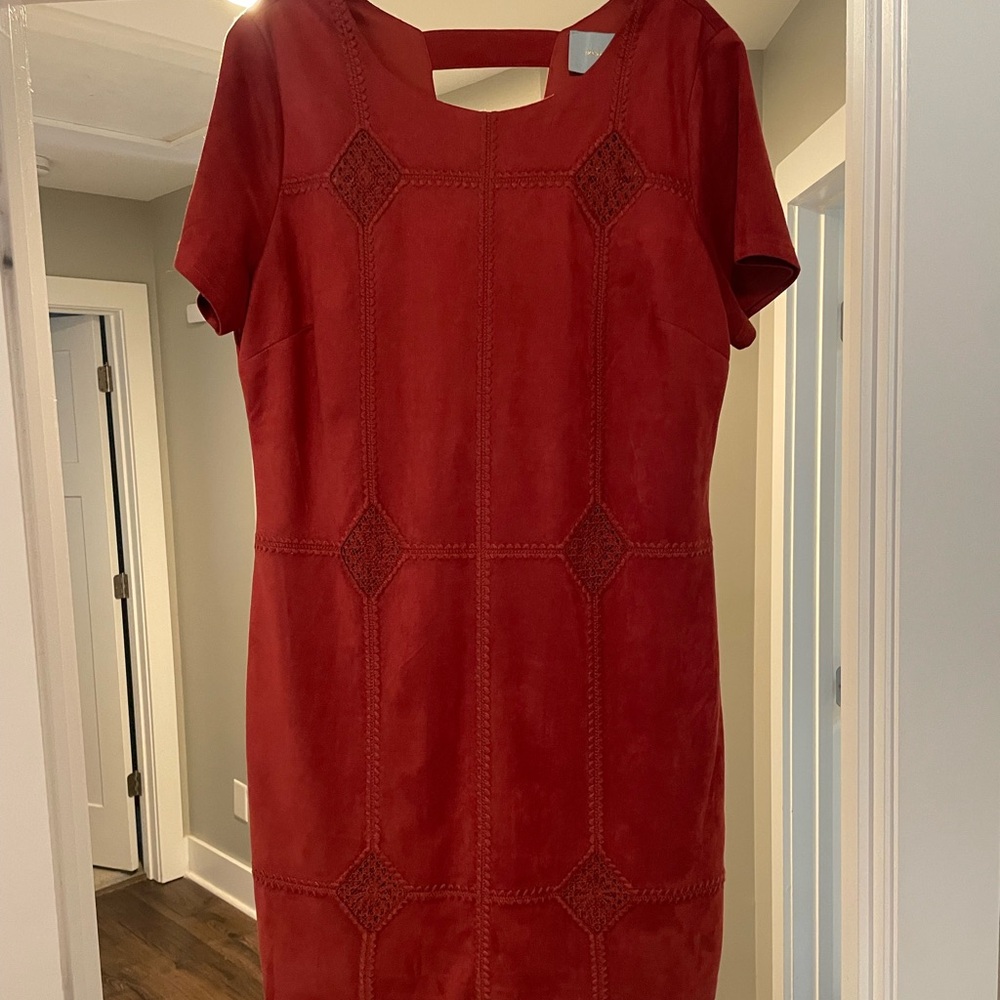 Red velvet dress worn handful of times